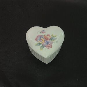 Pink and White Heart-Shaped Floral Accent Decor